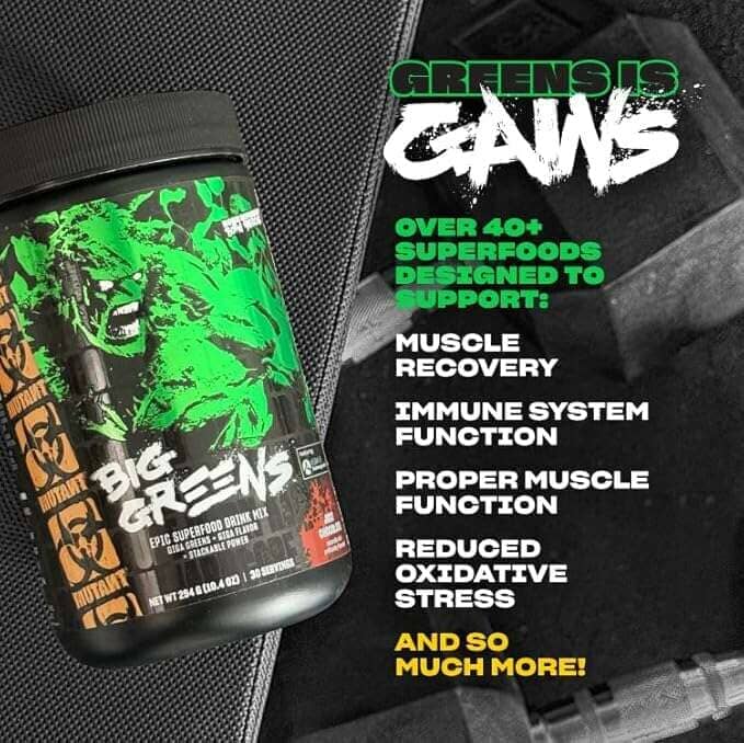 Mutant Big Greens, 30 Servings by PoorBoySupplements.com