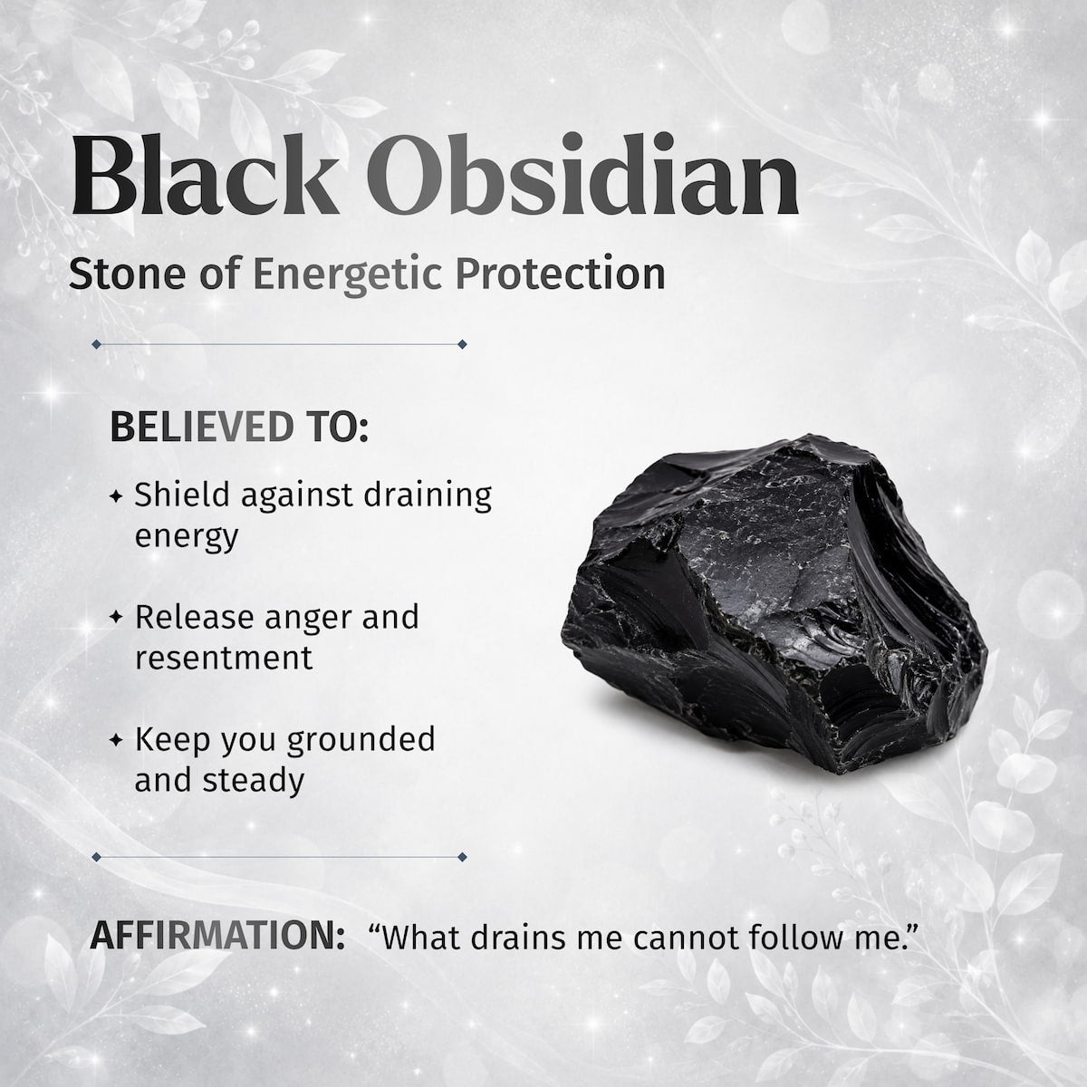 Premium Black Obsidian Talisman by Conscious Items