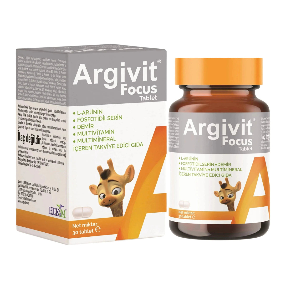 Argivit Focus 30 Tablet - Cognitive Boost | 30 Tablets by Beauty Care Bag