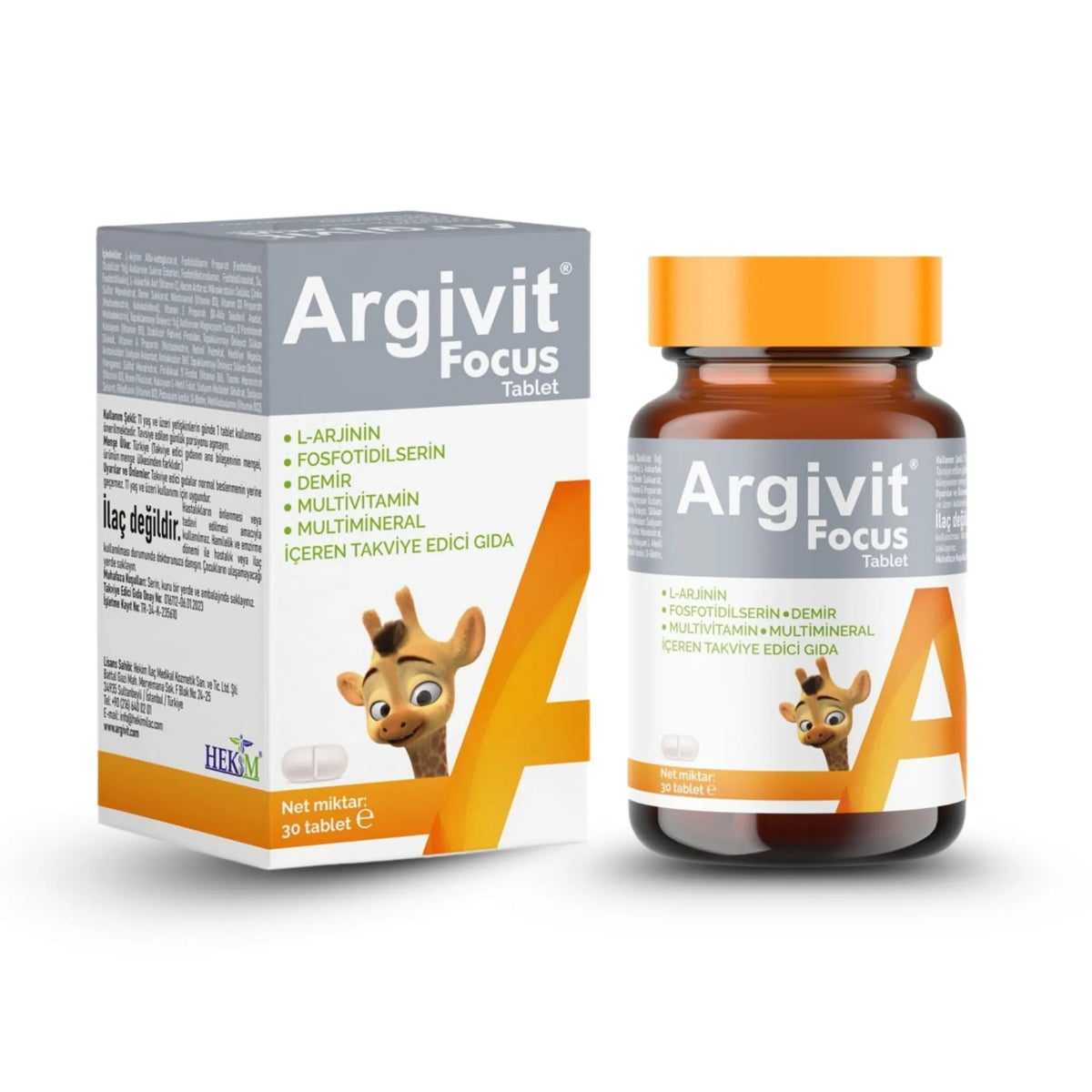 Argivit Focus 30 Tablet - Cognitive Boost | 30 Tablets by Beauty Care Bag