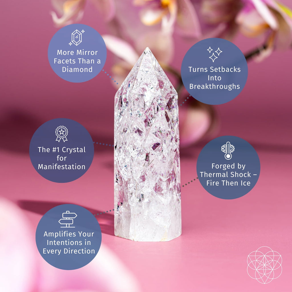 Limitless Manifestation - Ice Quartz Point by Conscious Items