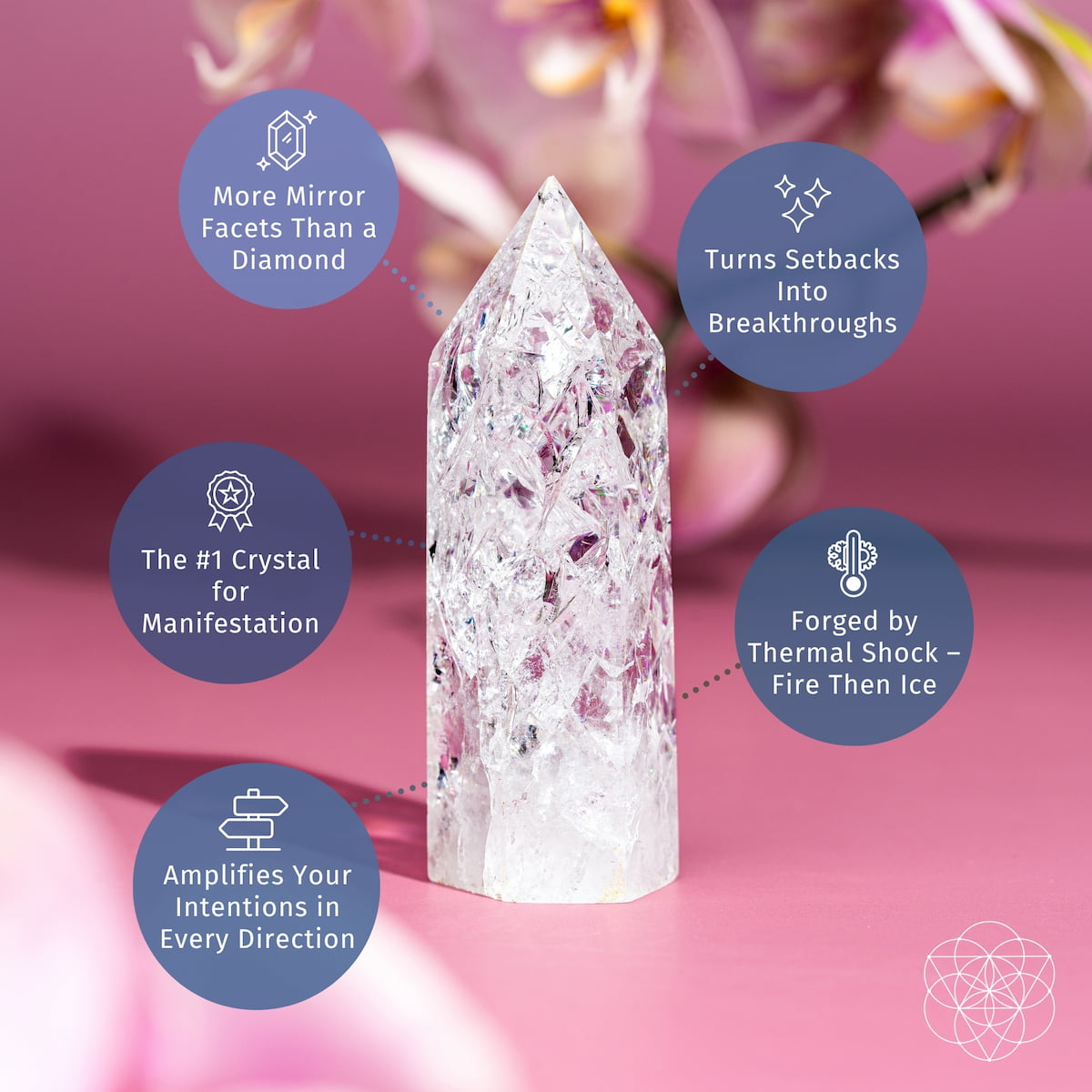 Limitless Manifestation - Ice Quartz Point by Conscious Items
