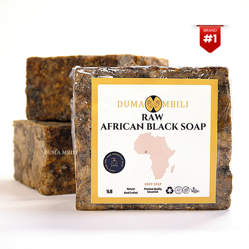 Authentic African Black Soap | Organic Skincare for Clear & Glowing Skin by Duma Mbili LLC