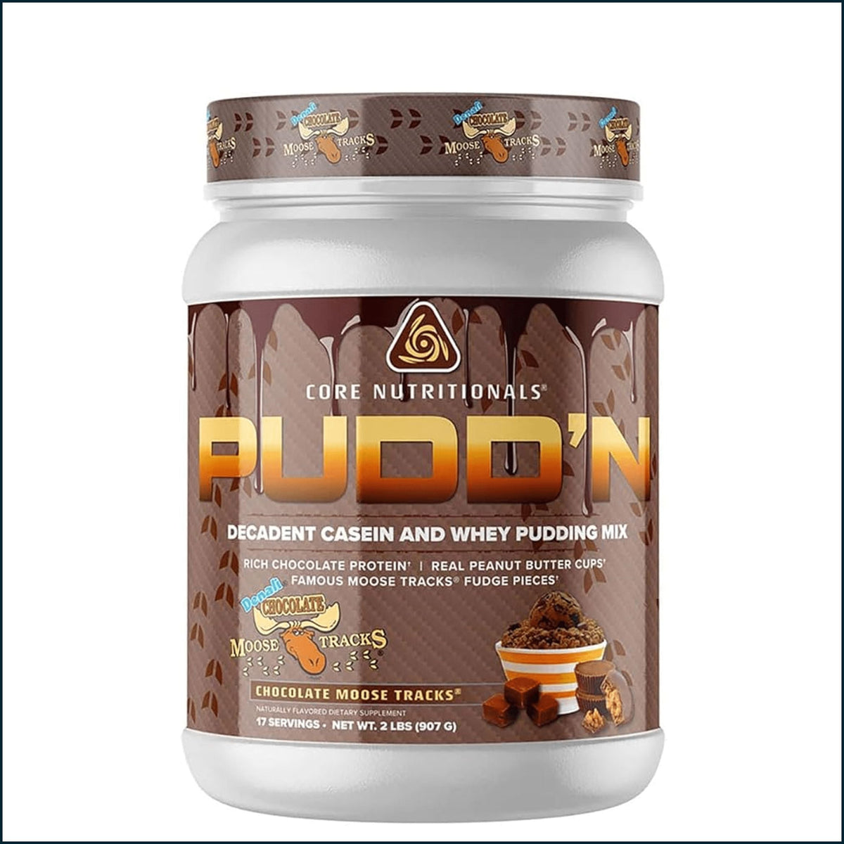 Core Nutritionals Protein Pudd'n Casein and Whey Mix, 2lbs by PoorBoySupplements.com
