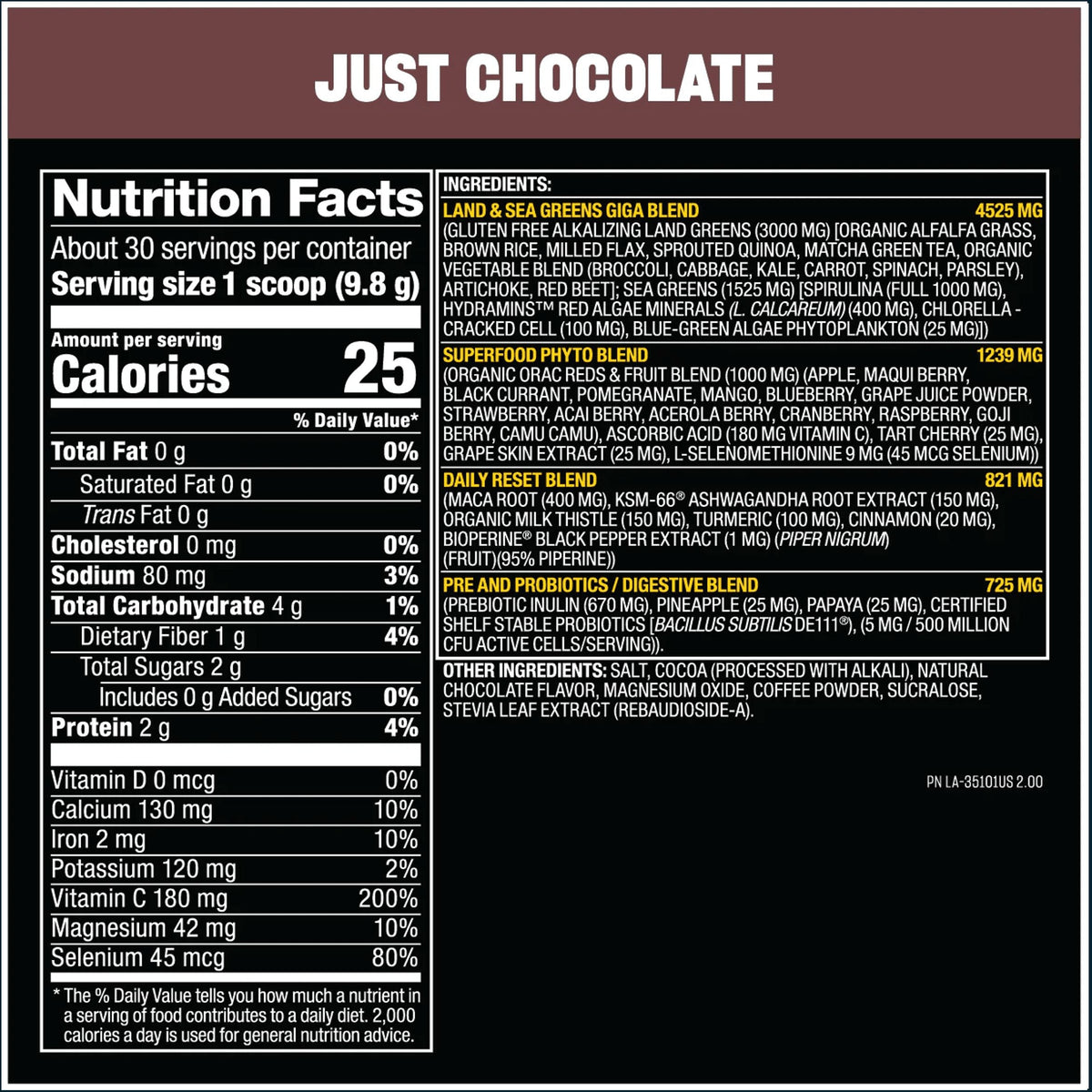 Mutant Big Greens, 30 Servings by PoorBoySupplements.com