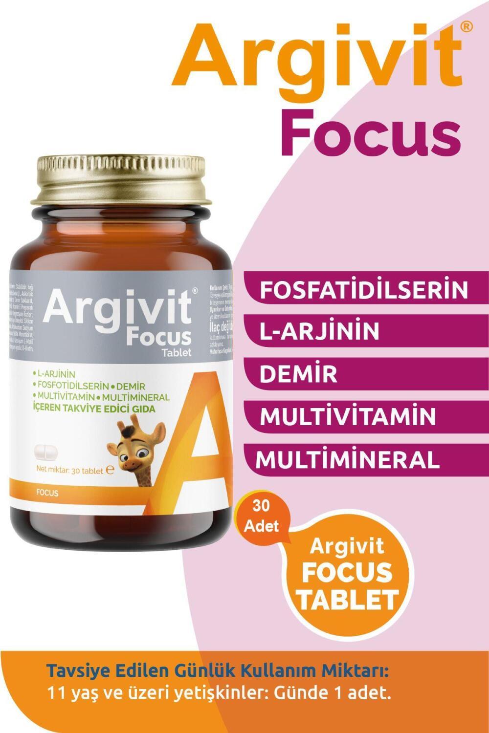Argivit Focus 30 Tablet - Cognitive Boost | 30 Tablets by Beauty Care Bag