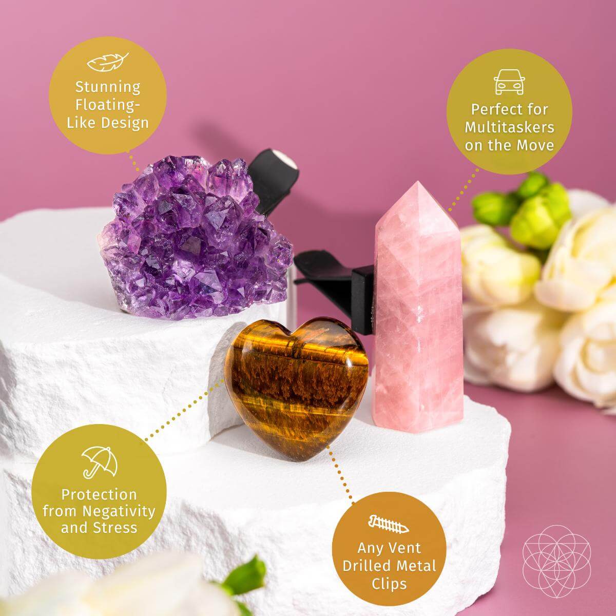 Mindful Multitasker - Crystal Car Kit of Balance by Conscious Items