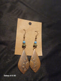 Sunflower dangling earings by Phantashas-Haven