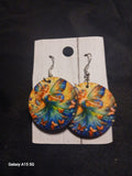 Butterfly Fairy Wooden Earrings by Phantashas-Haven