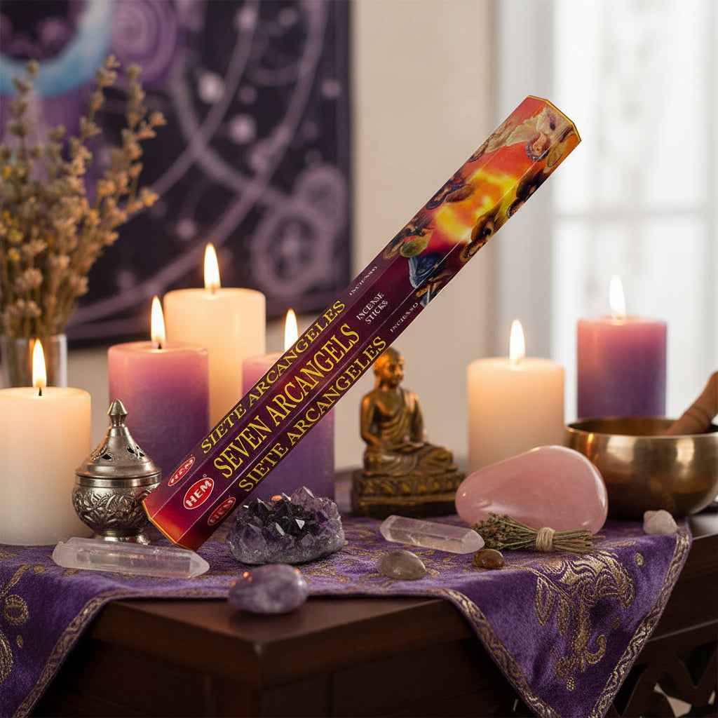 Hem Hexagon 7 Archangels Incense Sticks for Spiritual Cleansing and Meditation by Divine Intentions
