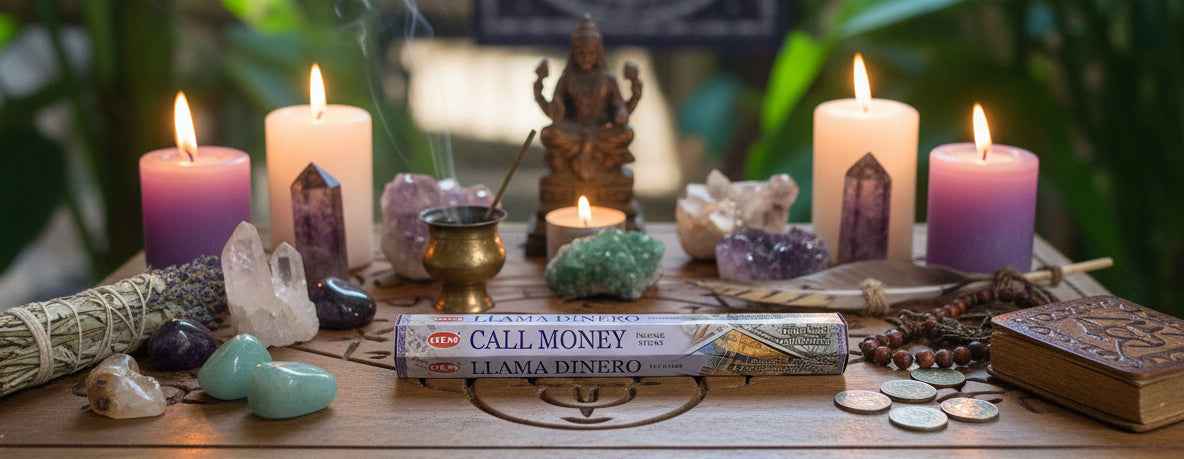 Hem Hexagon Call Money Incense Sticks by Divine Intentions