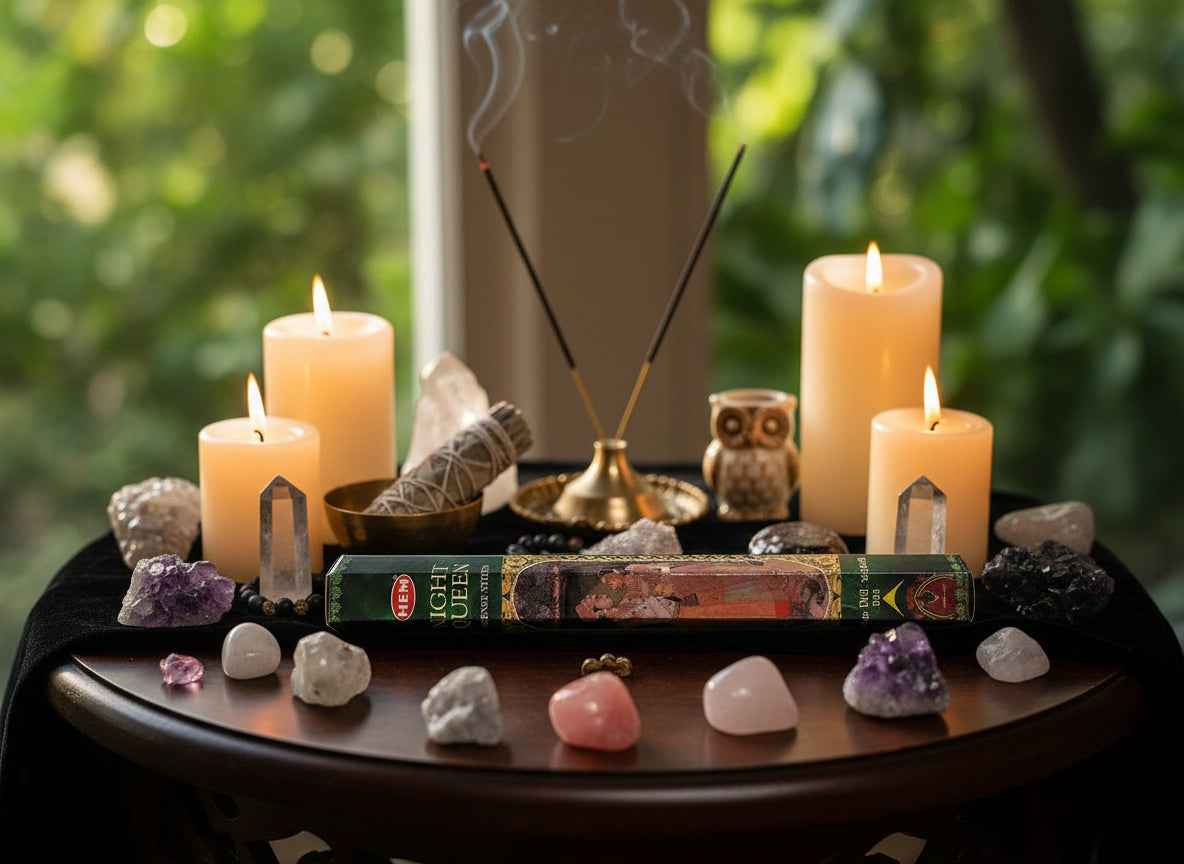 Hem Hexagon Night Queen Incense Sticks - Enchanting Fragrance for Relaxation and Peace by Divine Intentions